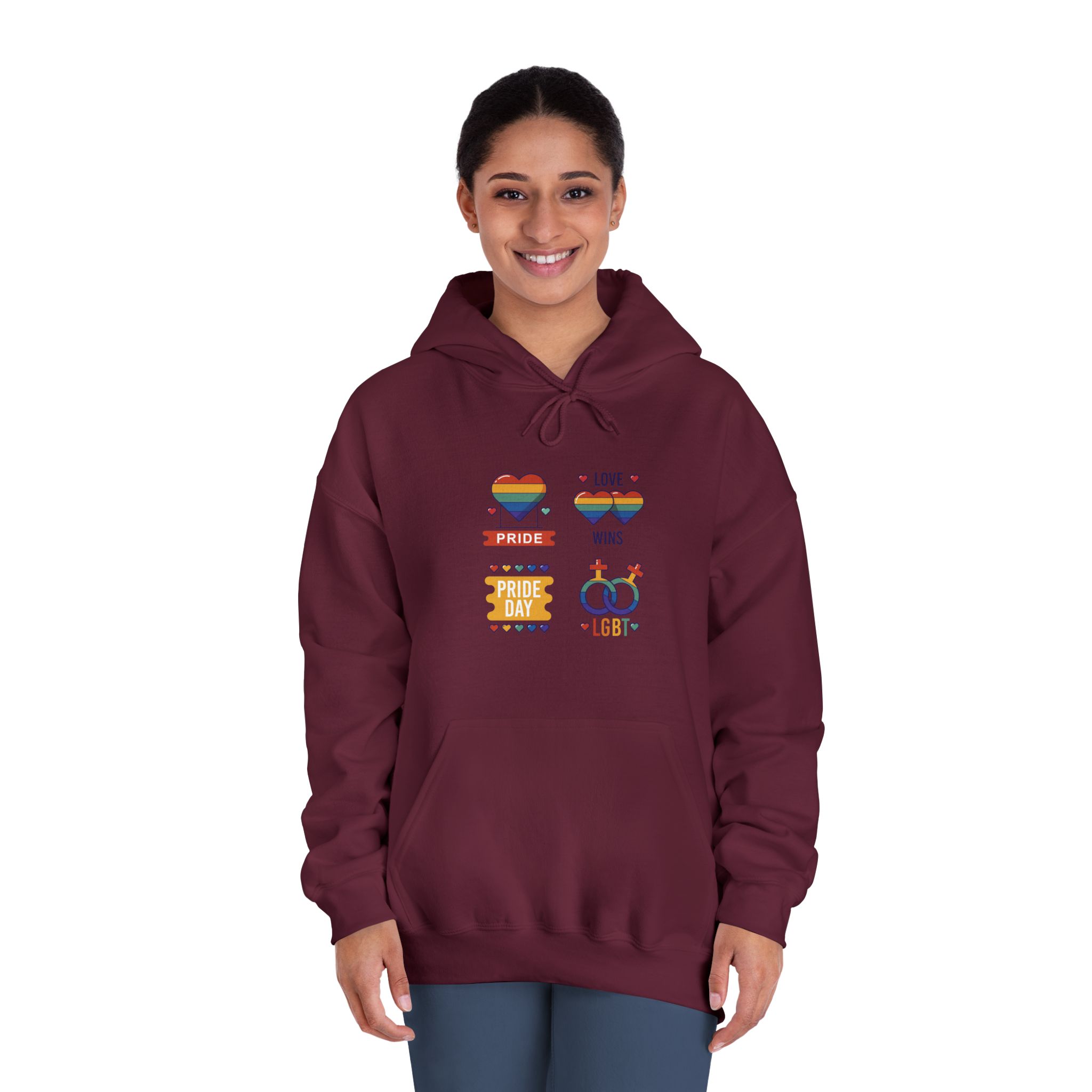 Pride Day Label Collection Concept Unisex Dryblend Hooded Sweatshirt - Image 20