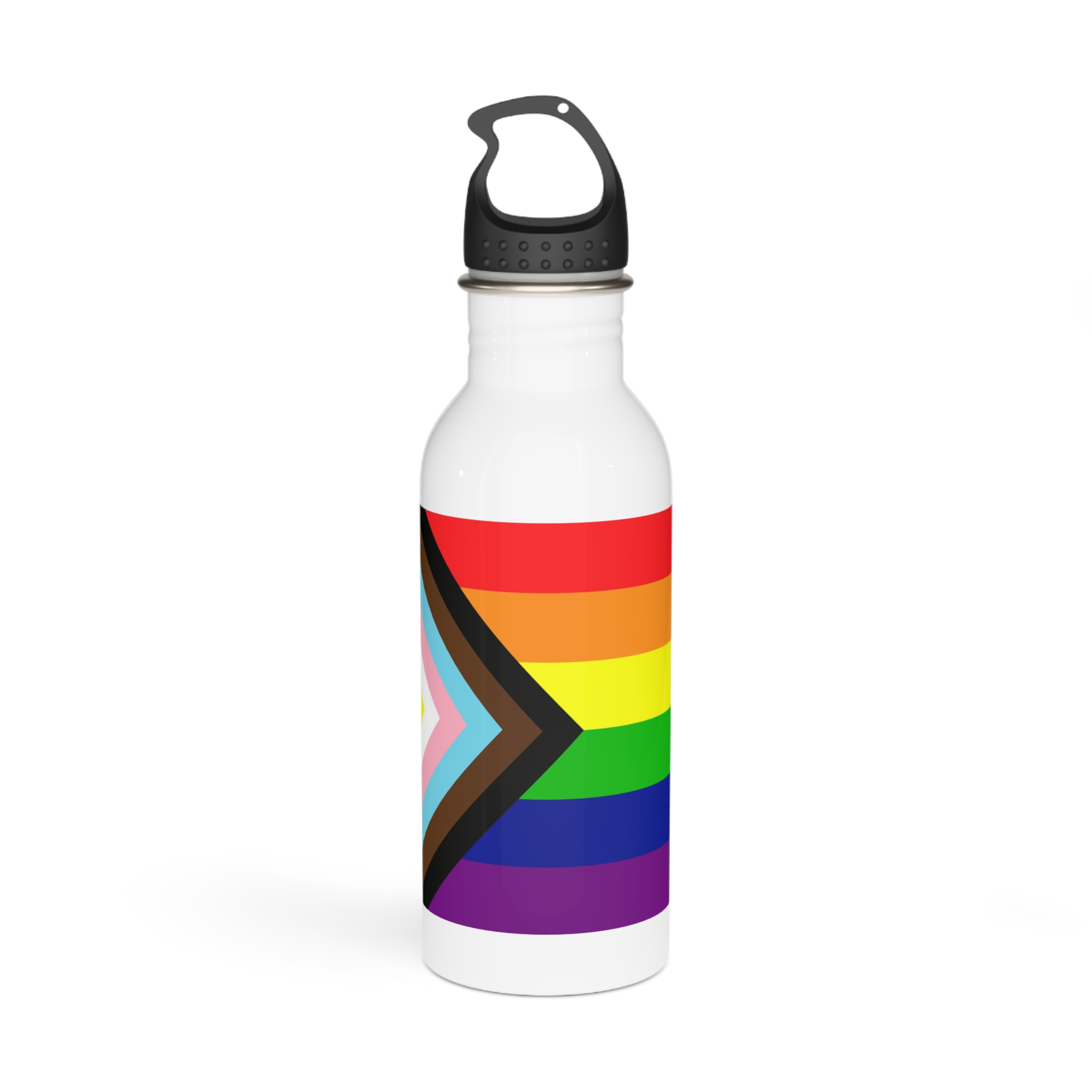 Lgbtq Pride Flag New Lgbtq Pride Flag Vector Updated Intersex Inclusive Progress Pride Flag Stainless Steel Water Bottle