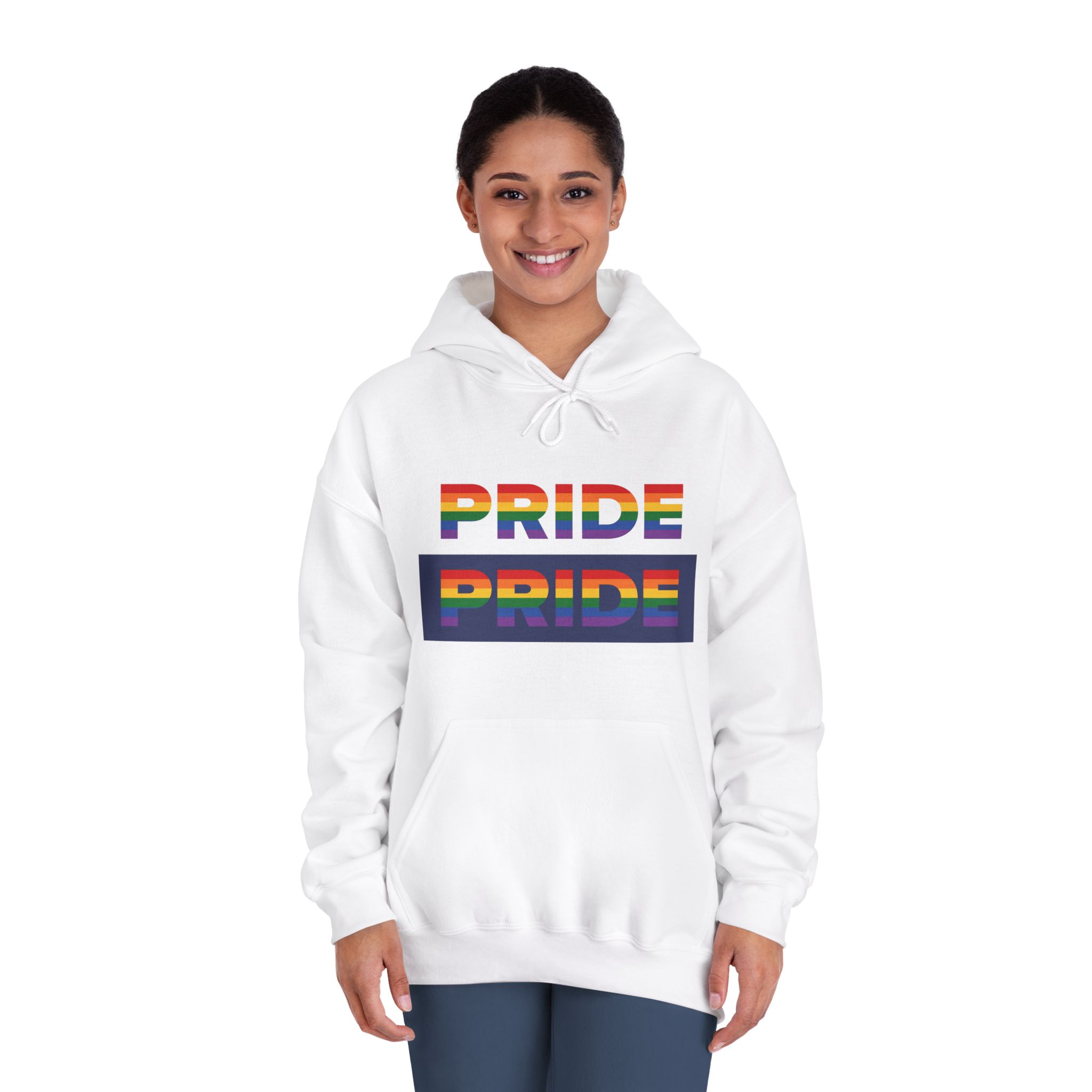Lgbt Pride Month June Lesbian Gay Bisexual Transgender Lgbtq Flag Rainbow Vector(3) Unisex Dryblend Hooded Sweatshirt - Image 4