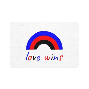 Colorful Rainbow Shape Polyamory Pride Flag Happy Pride Day Lgbtqia Community Pride Month Vector Hand Drawn Doodle Posters Stickers Logo Cards Pet Food Mat 12x18