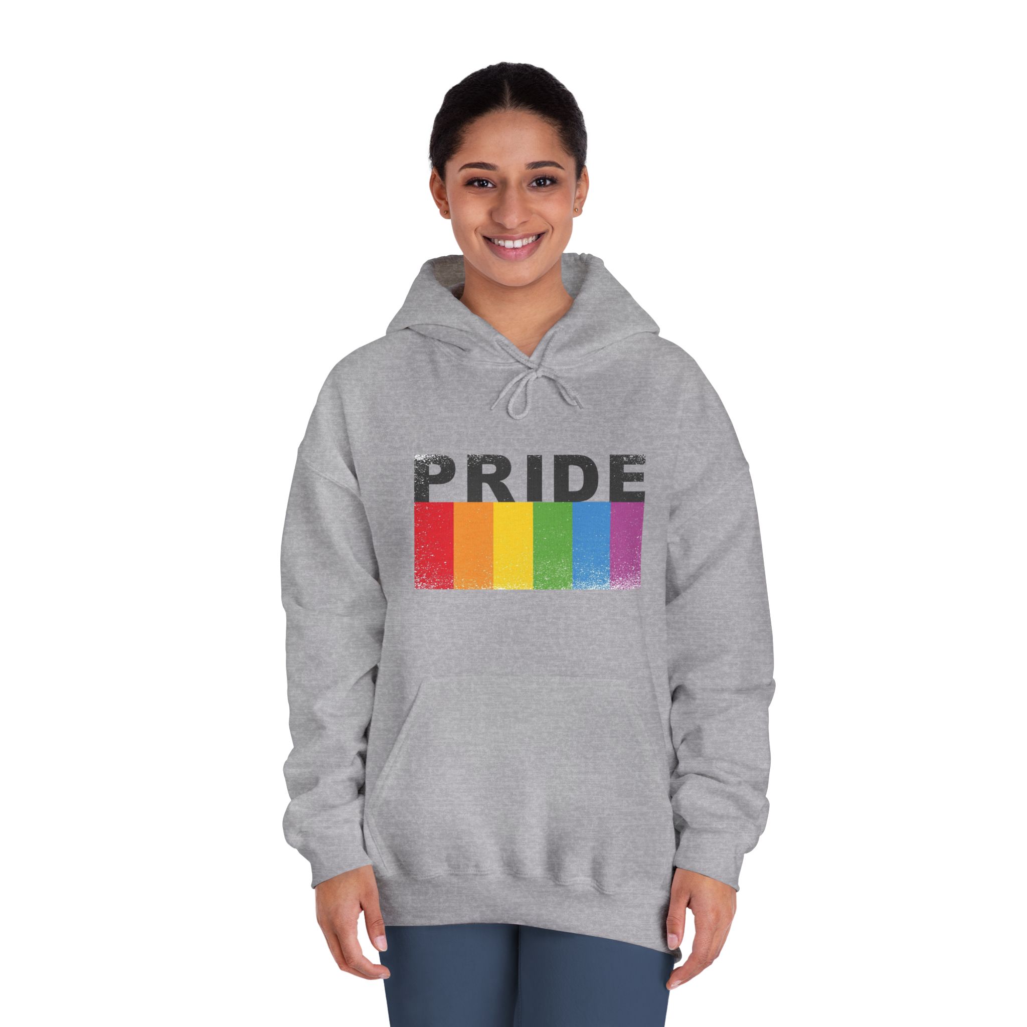 Pride Banner Unisex Dryblend Hooded Sweatshirt - Image 16