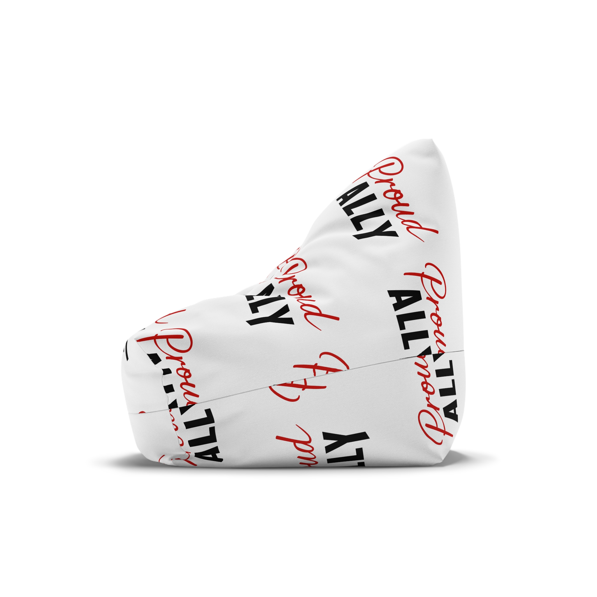 Proud Ally T Shirt Design Isolated White Background Bean Bag Chair Cover - Image 4