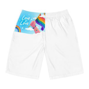 Gradient Background Pride Month Celebration Mens Board Shorts Aop