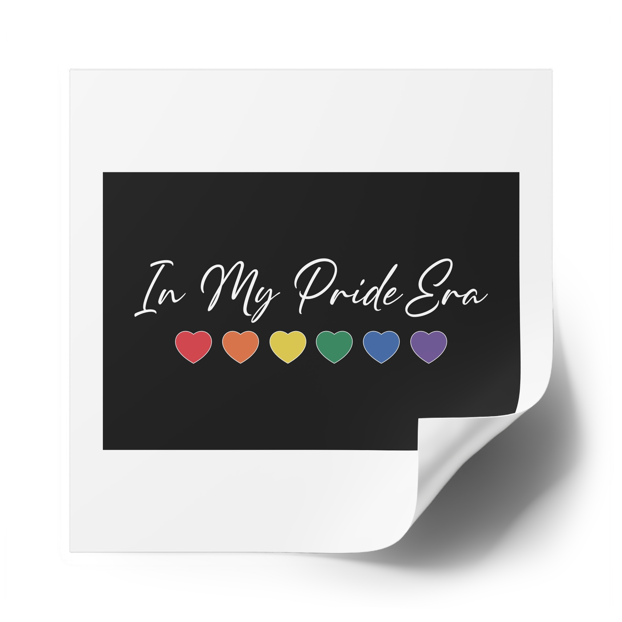 Pride Lgbtq Gay Typography Vector Tshirt Design(2) Laminate Stickers Square - Image 58
