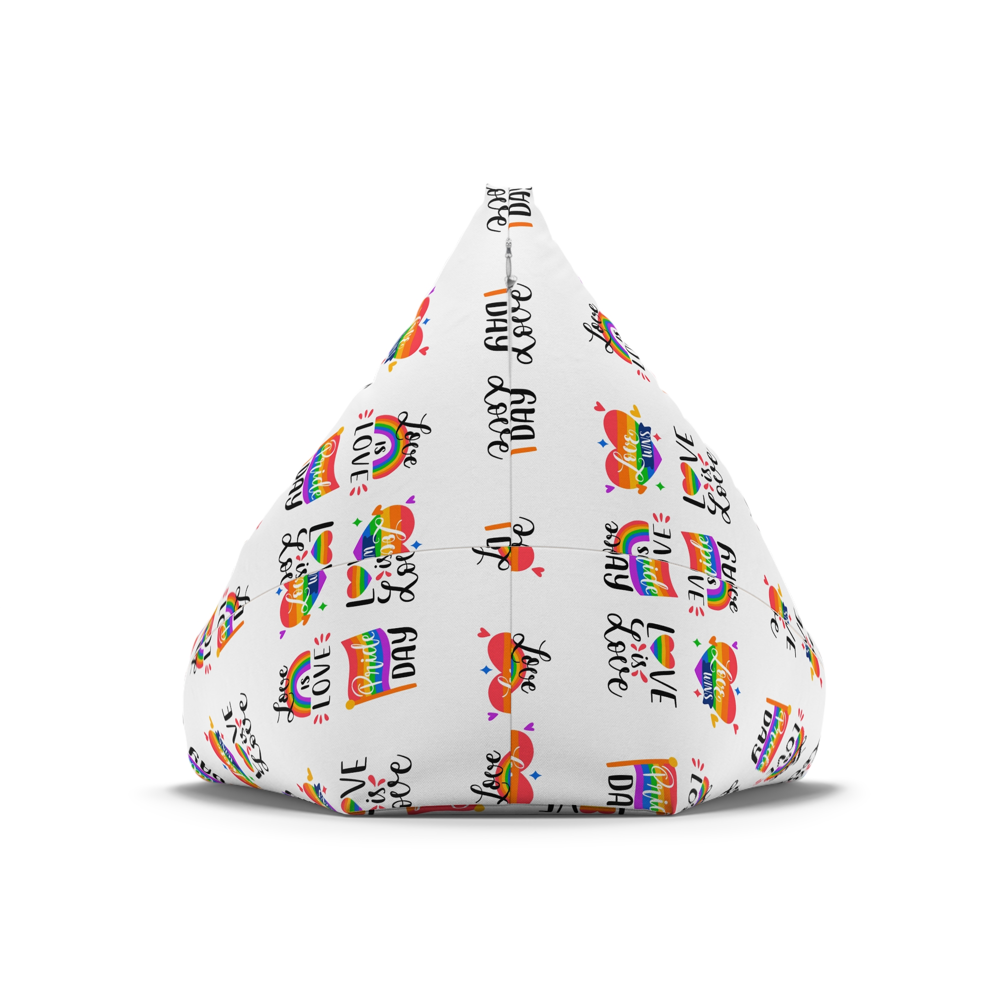 Hand Drawn Pride Day Label Collection Bean Bag Chair Cover - Image 6