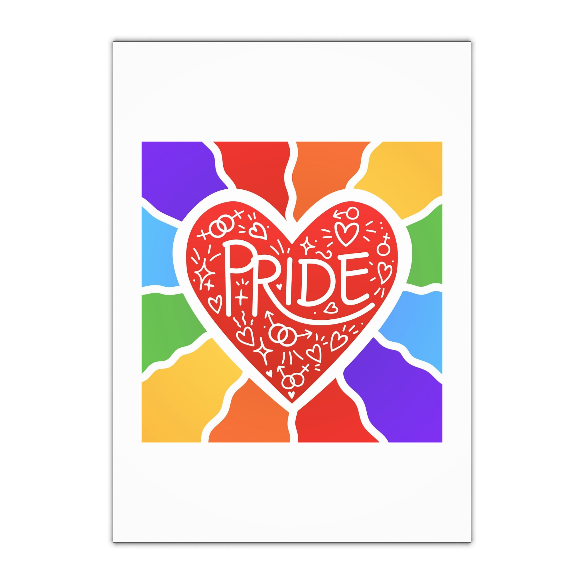Pride Day Concept Illustration Gift Wrapping Paper Sheets 1pc
