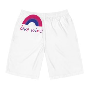 Colorful Rainbow Shape Bisexual Pride Flag Happy Pride Day Lgbtqia Community Pride Month Vector Hand Drawn Doodle Posters Stickers Logo Cards Mens Board Shorts Aop