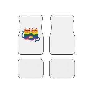 Lgbt Cats Samesex Love Like Everyone Else Cute Cartoon Cats Vector Copyspace Car Mats Set Of 4