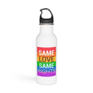 Typography T Shirt Design Collection Stainless Steel Water Bottle