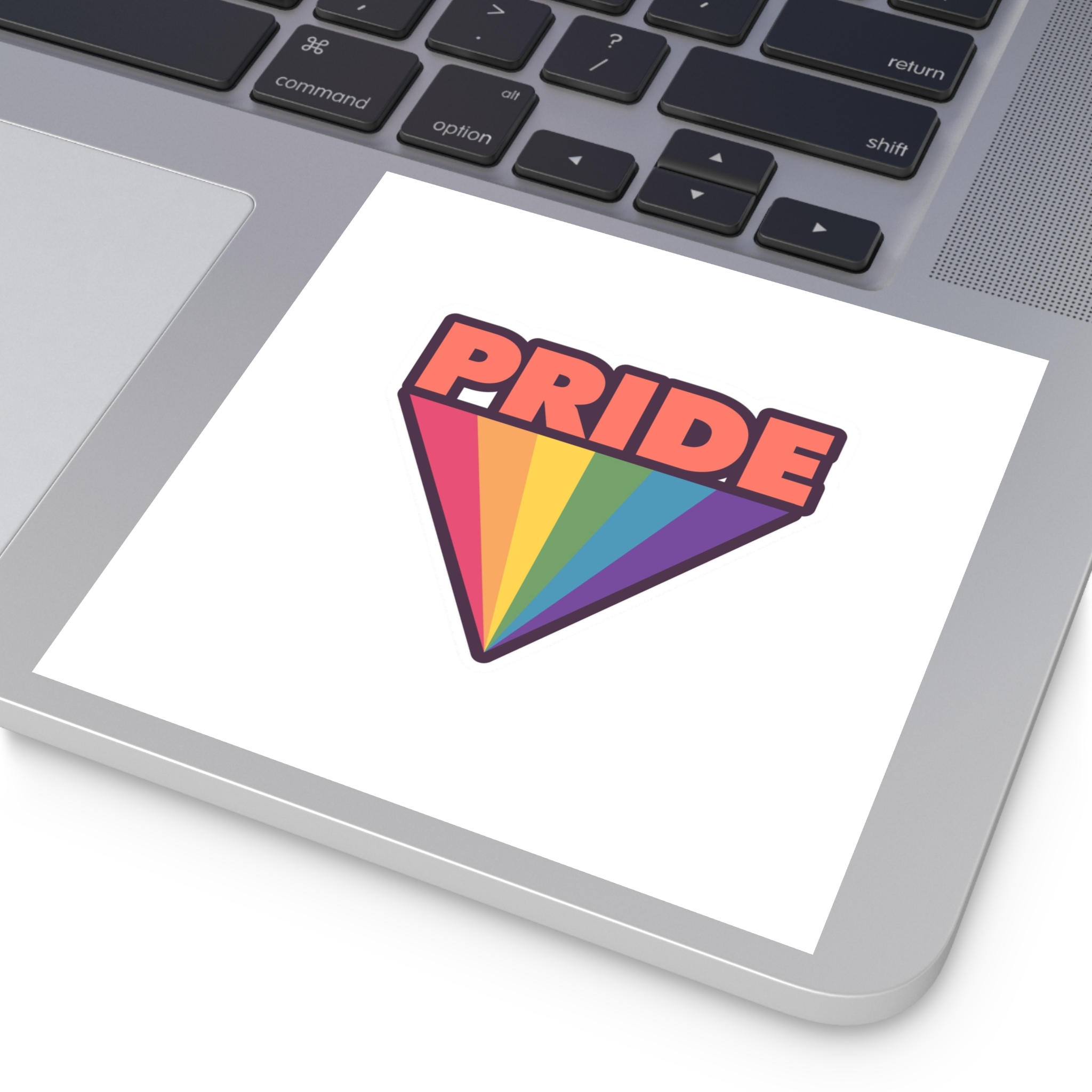 Pride With Rainbow1 Laminate Stickers Square - Image 47