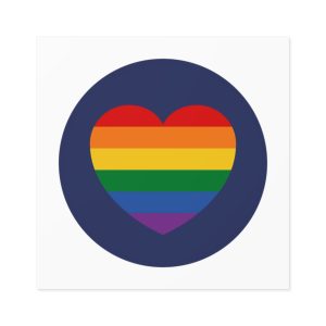 Lgbt Pride Month June Lesbian Gay Bisexual Transgender Lgbtq Flag Rainbow Vector(5) Laminate Stickers Square