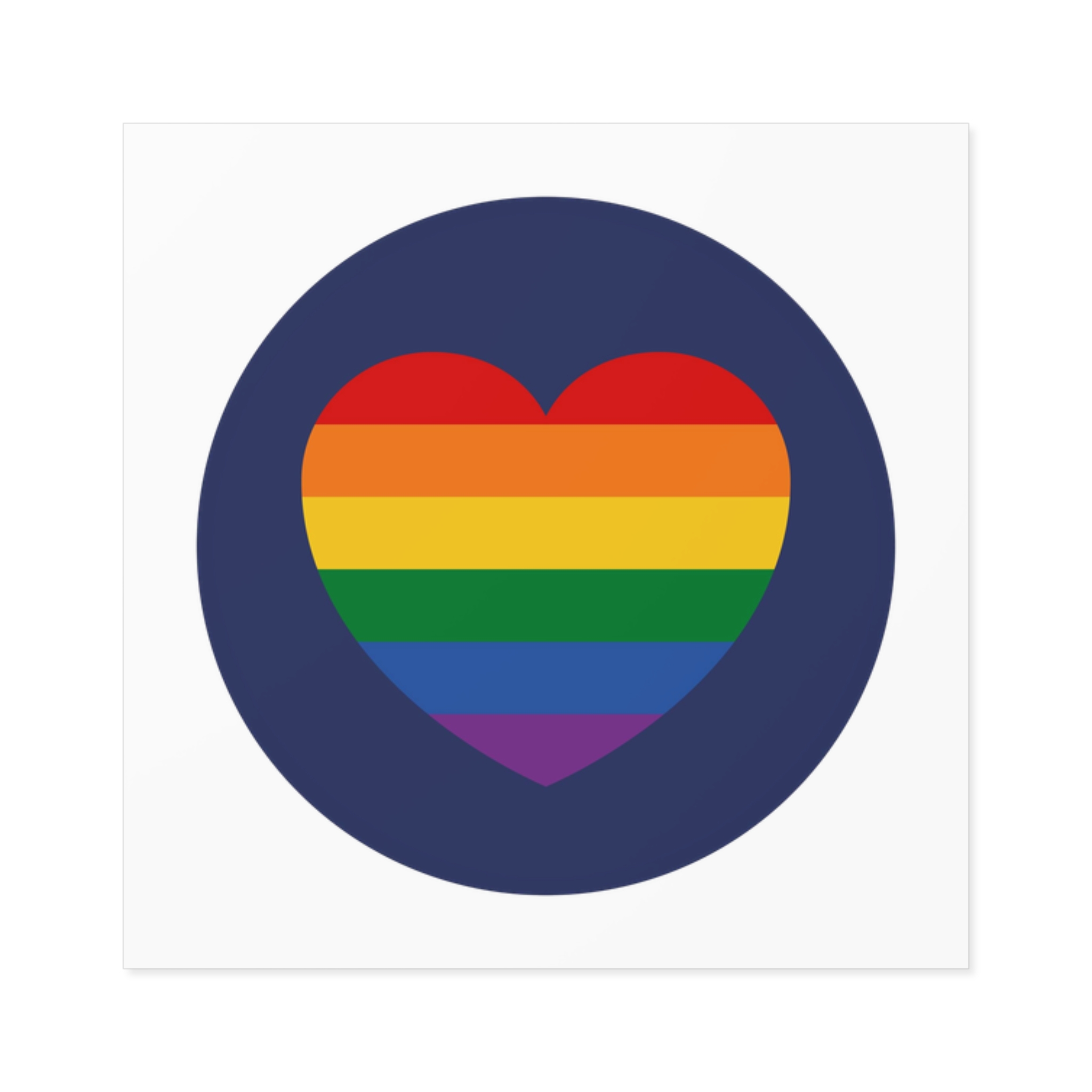 Lgbt Pride Month June Lesbian Gay Bisexual Transgender Lgbtq Flag Rainbow Vector(5) Laminate Stickers Square