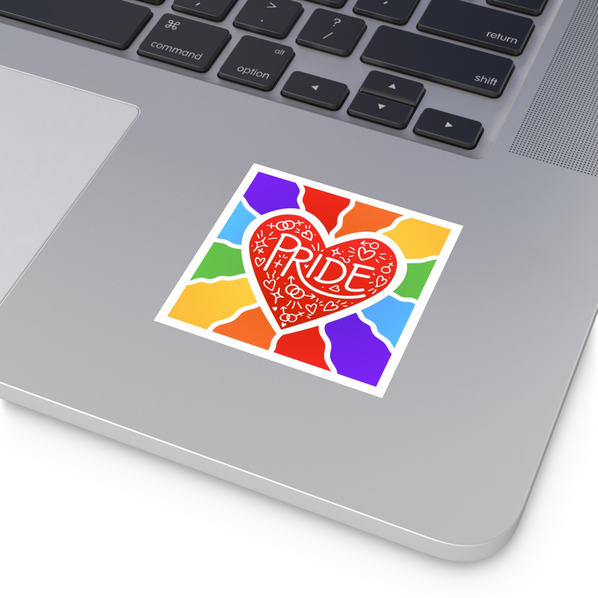 Pride Day Concept Illustration Laminate Stickers Square - Image 3