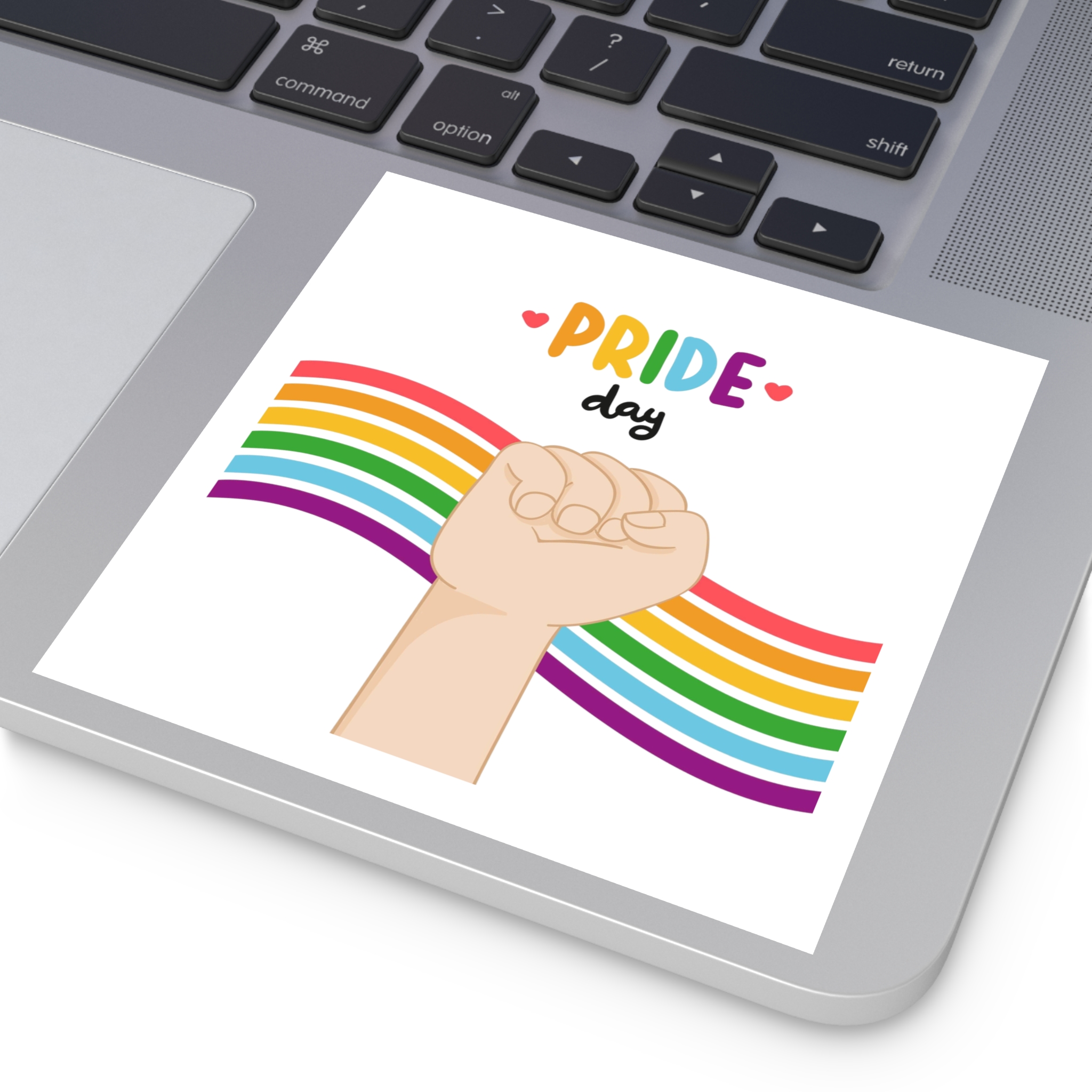 Pride Day Concept (2) Laminate Stickers Square - Image 43