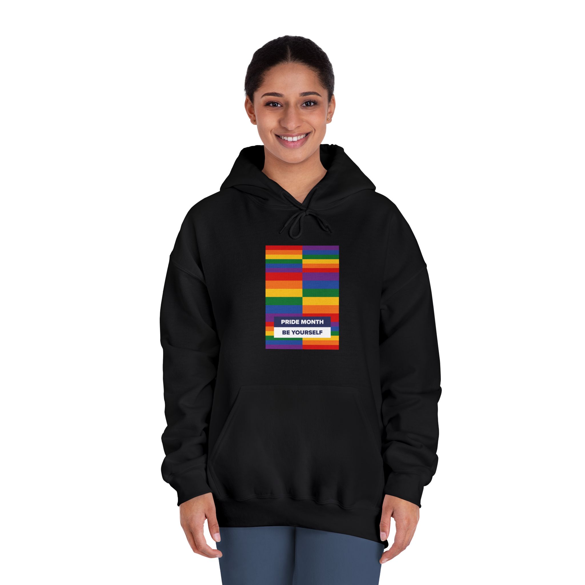 Lgbt Pride Month June Lesbian Gay Bisexual Transgender Lgbtq Flag Rainbow Vector(3) Unisex Dryblend Hooded Sweatshirt - Image 12