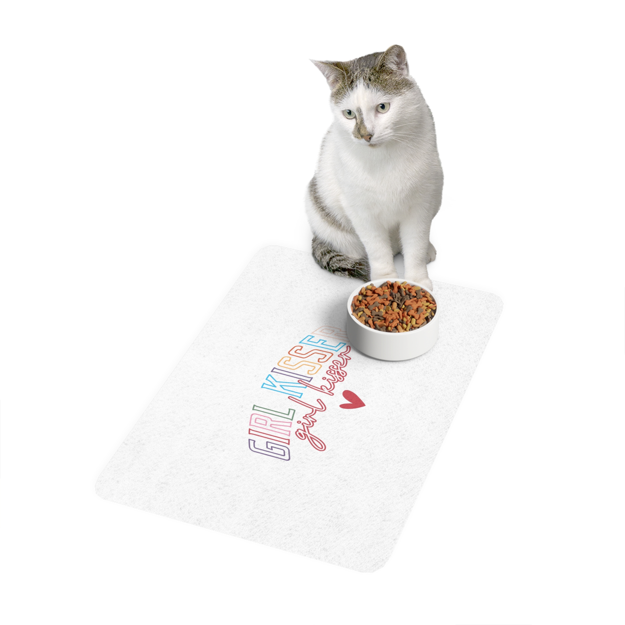 Girl Kisser Pet Food Mat 12x18 - Image 3