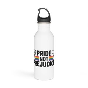 Pride Prejudice T Shirt Design Isolated White Background 21 Stainless Steel Water Bottle