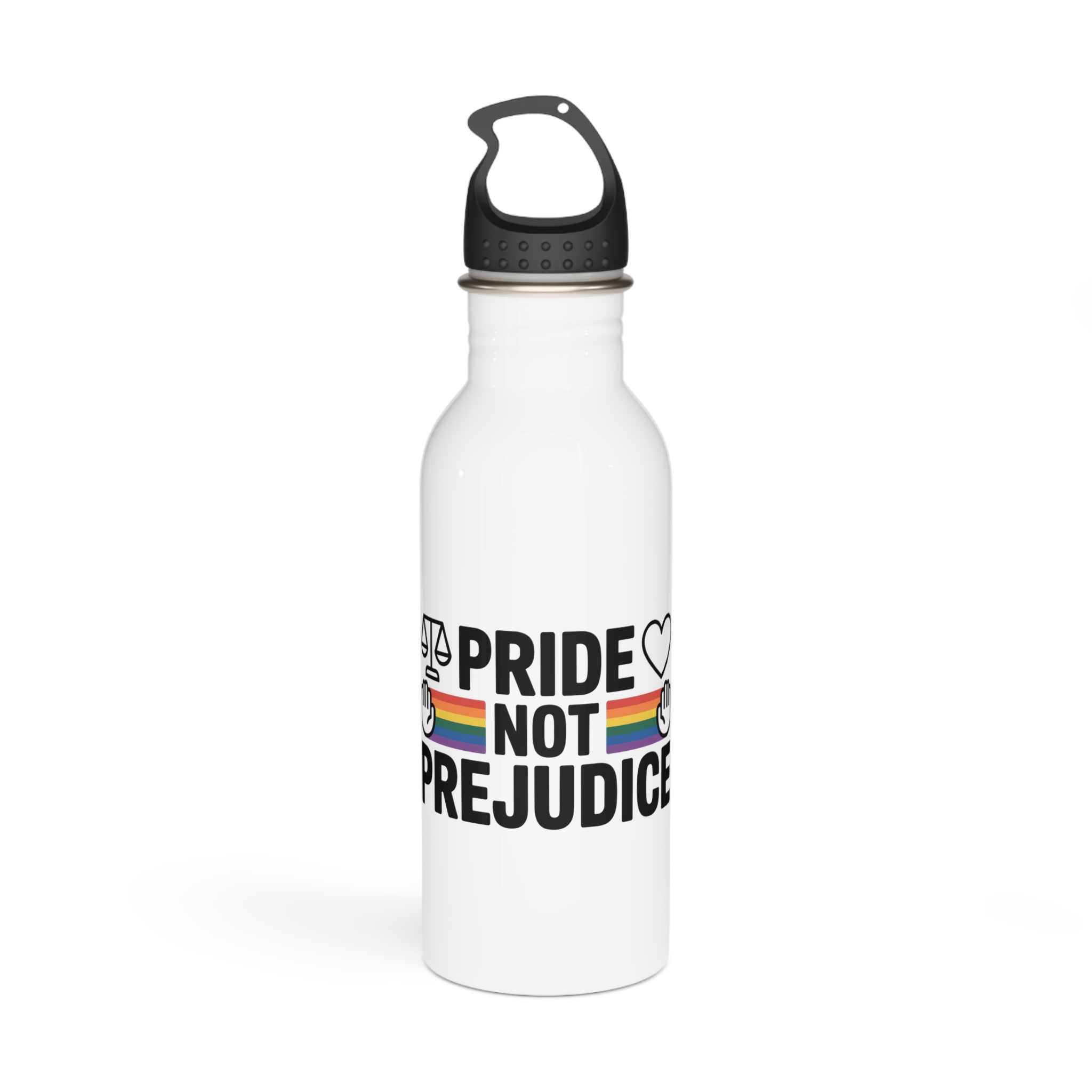 Pride Prejudice T Shirt Design Isolated White Background 21 Stainless Steel Water Bottle