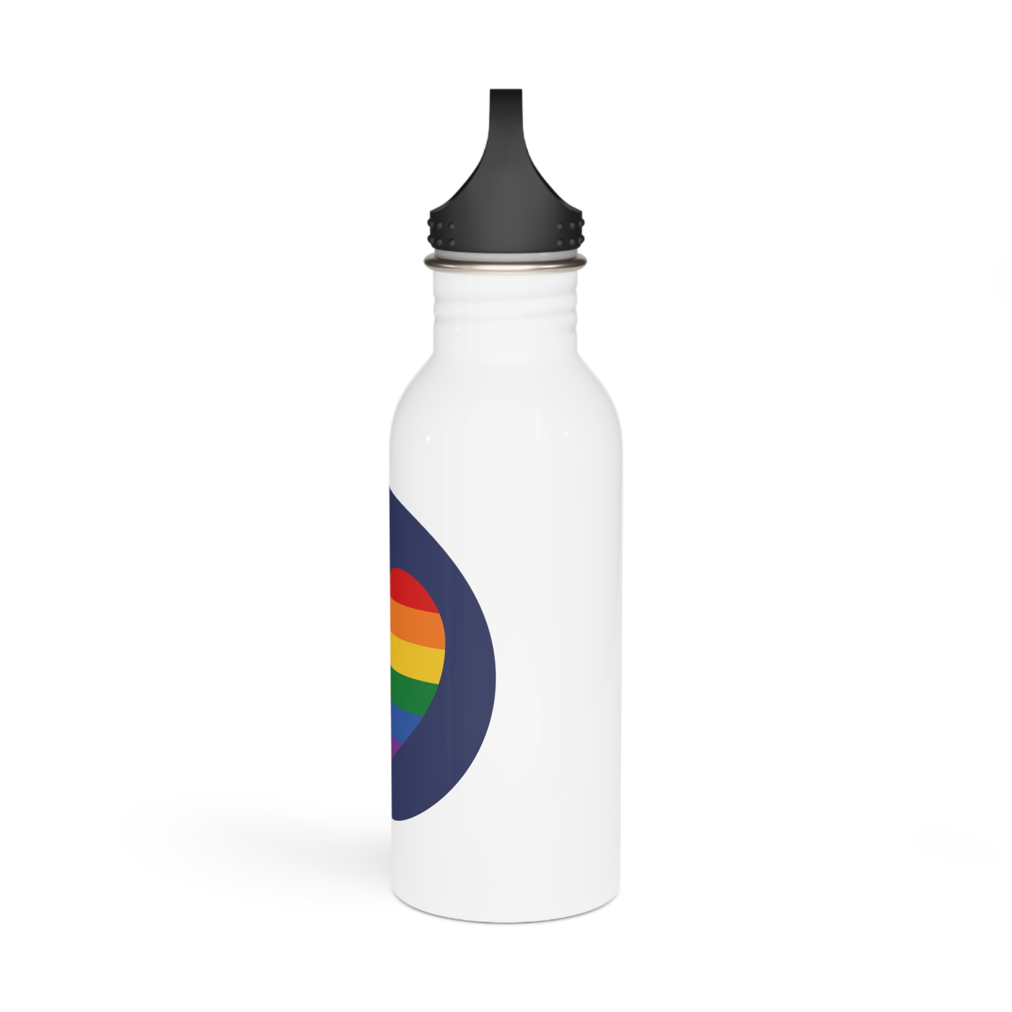 Lgbt Pride Month June Lesbian Gay Bisexual Transgender Lgbtq Flag Rainbow Vector(5) Stainless Steel Water Bottle - Image 4