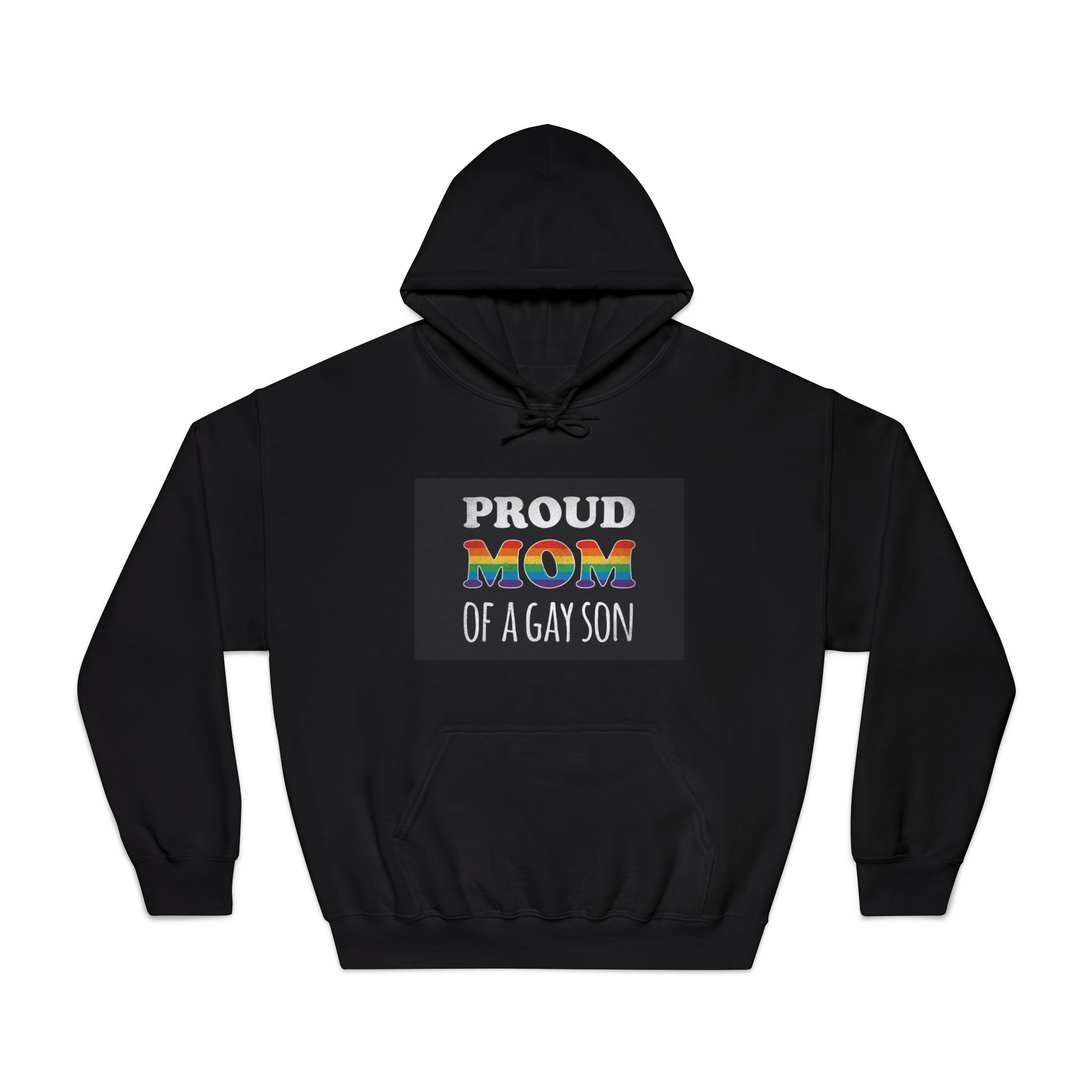 Mother Day Pride Rainbow Typography Vector Premium T Shirt(4) Unisex Dryblend Hooded Sweatshirt - Image 9