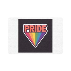 Pride With Rainbow Pet Food Mat 12x18
