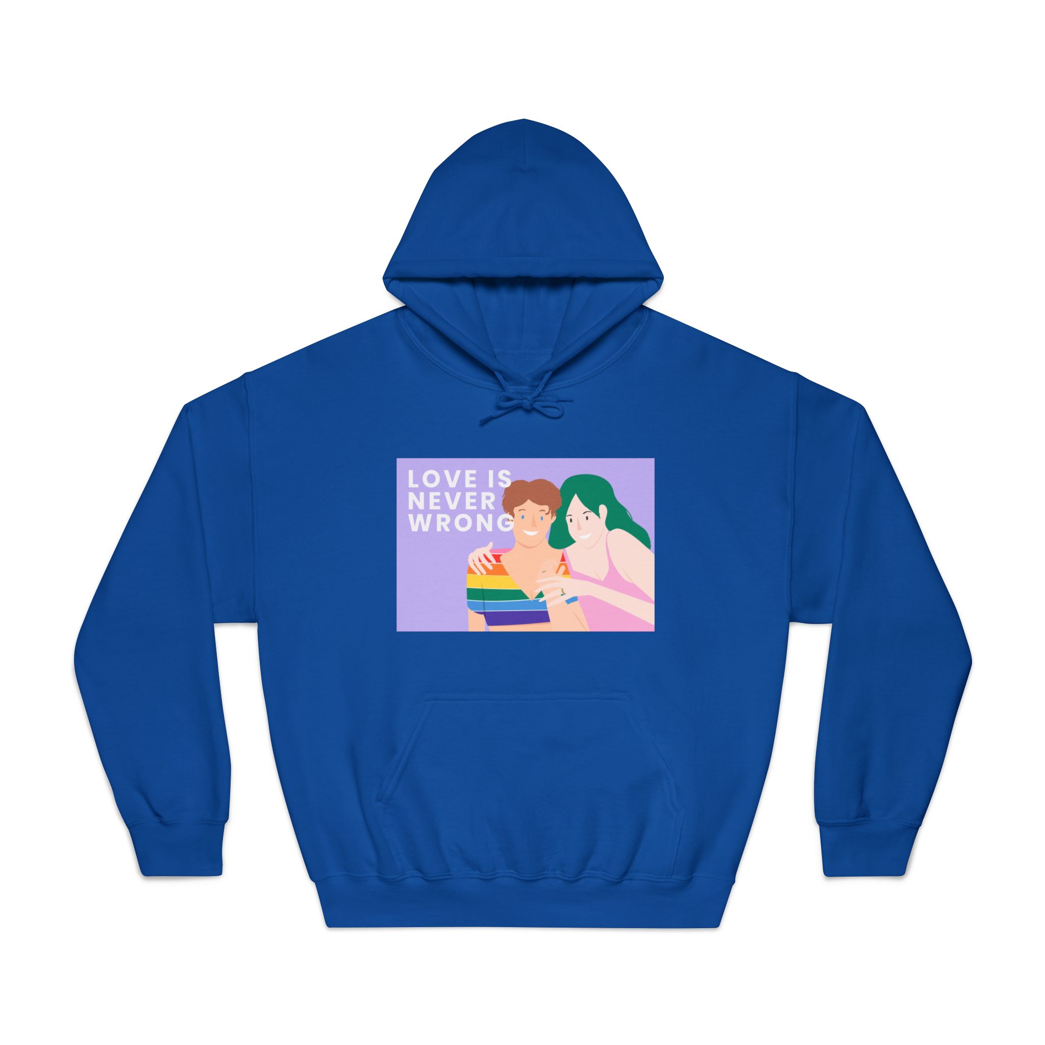 Lgbtq Gay Couple Banner Template Pride Month Unisex Dryblend Hooded Sweatshirt - Image 25