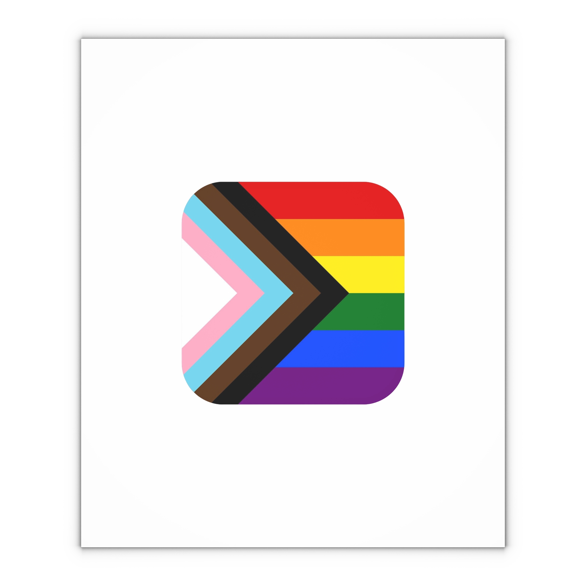 New Pride Flag Lgbtq Vector Illustartion Gift Wrapping Paper Sheets 1pc - Image 4