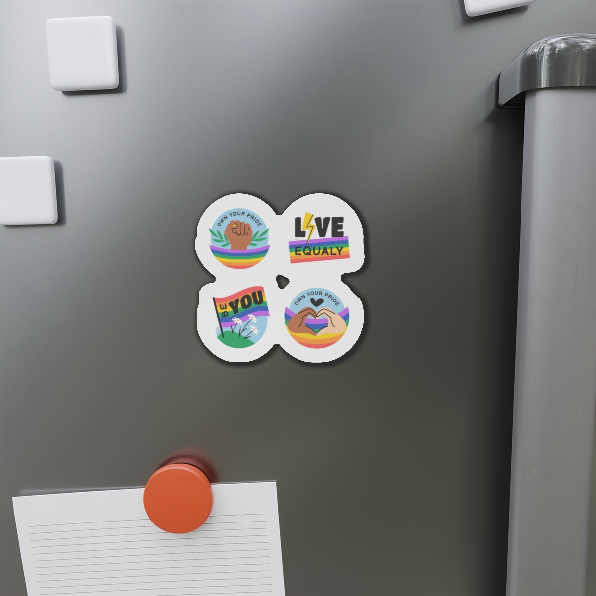 Flat Stickers Collection Lgbtqi Pride Month Celebration(1) Die Cut Magnets - Image 8