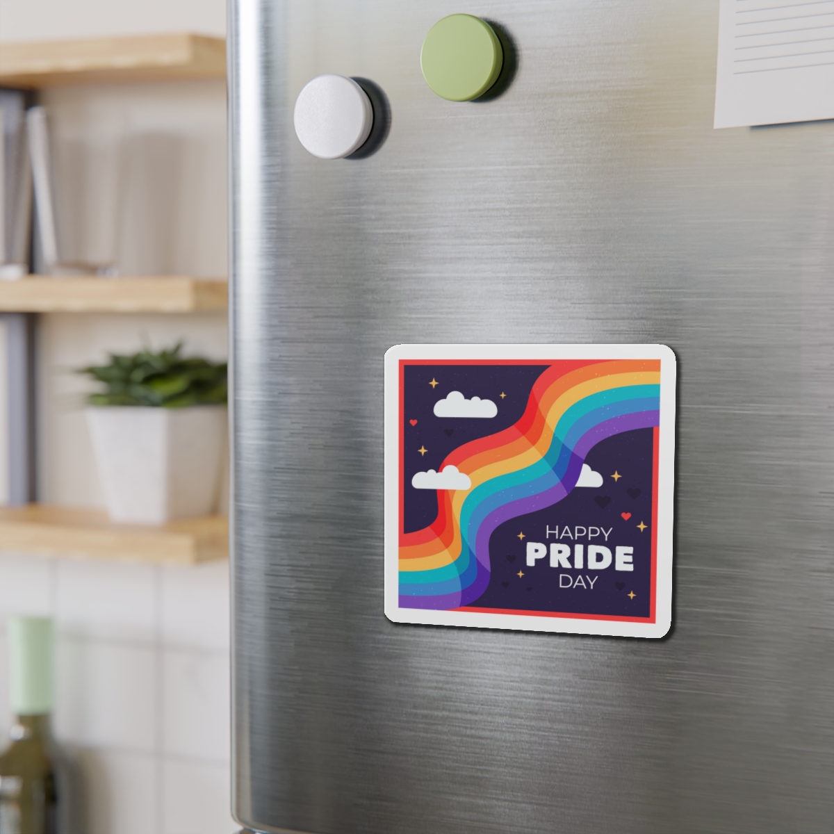 Rainbow Flag Pride Day Die Cut Magnets - Image 9