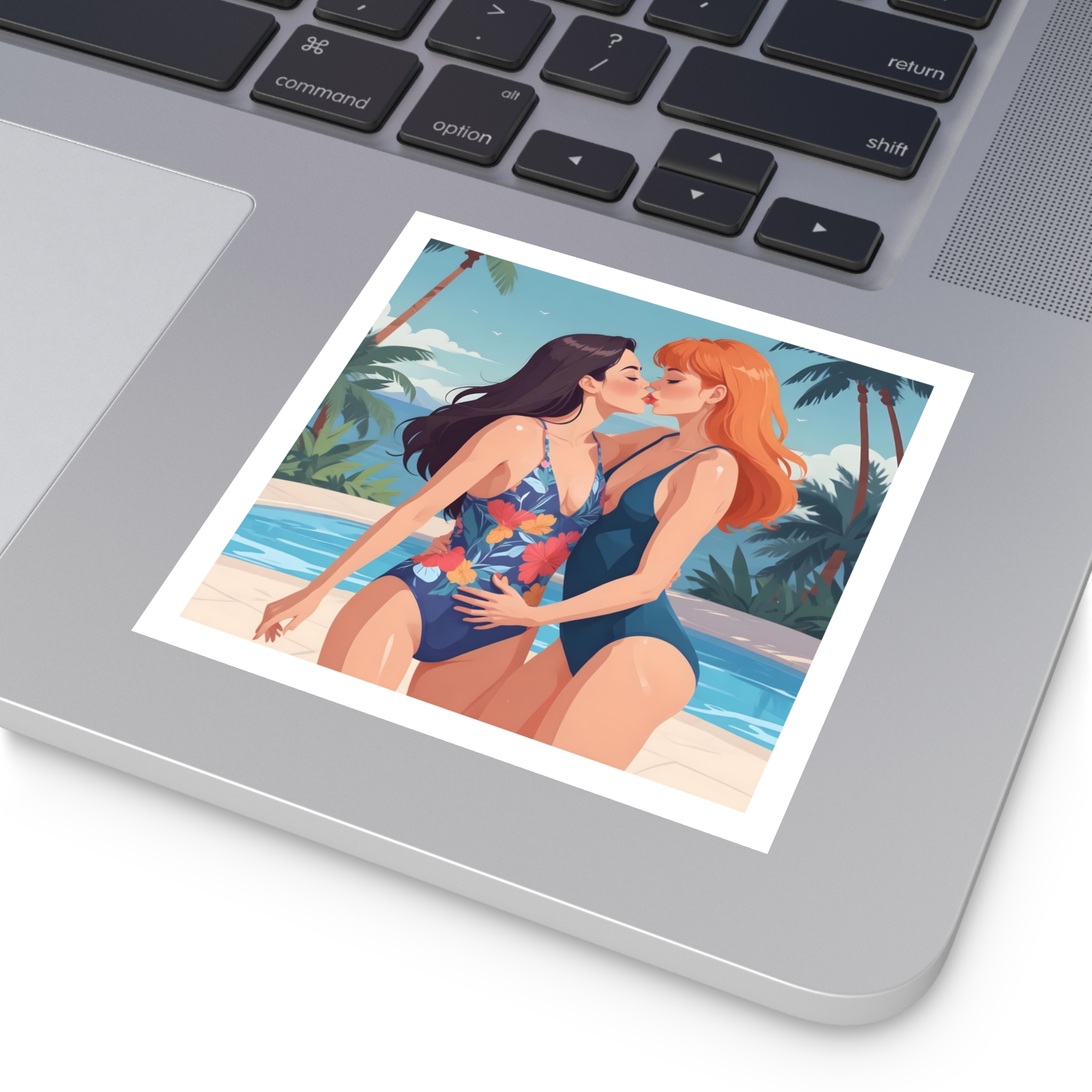 Lesbian Pride Design 9A4265 Laminate Stickers Square - Image 31