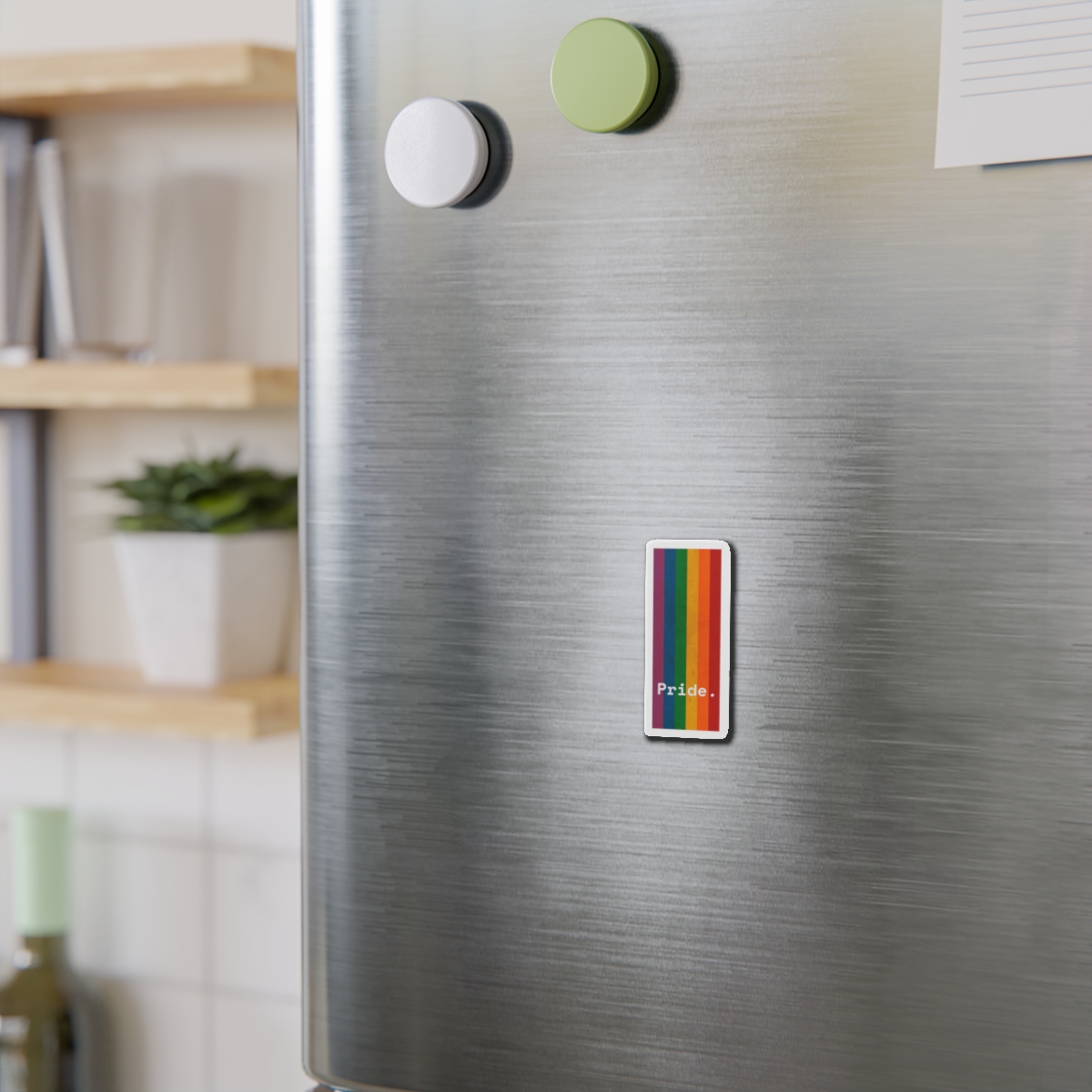 Poster With Rainbow Pride Concept Die Cut Magnets - Image 3
