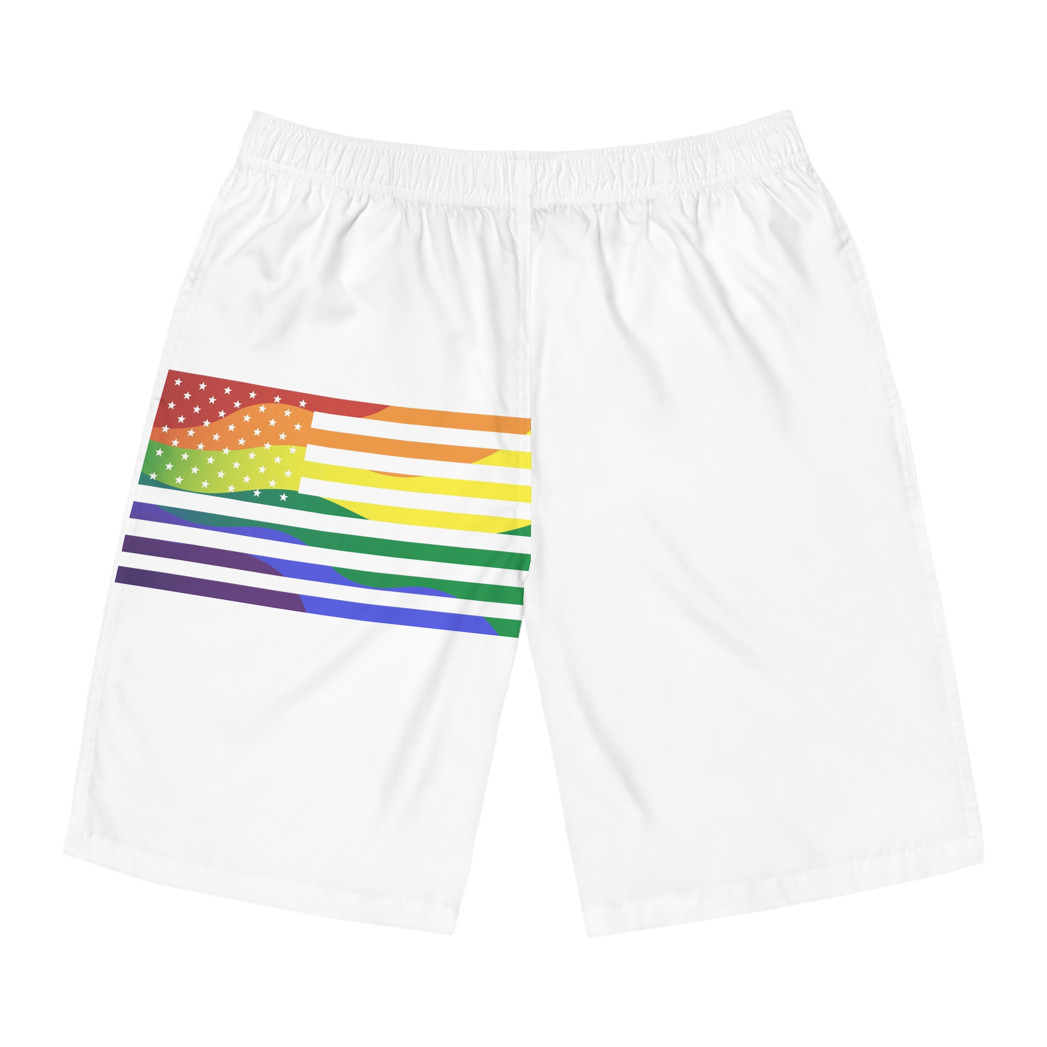 Pride Month America Concept Us Pride Month Flag Mens Board Shorts Aop