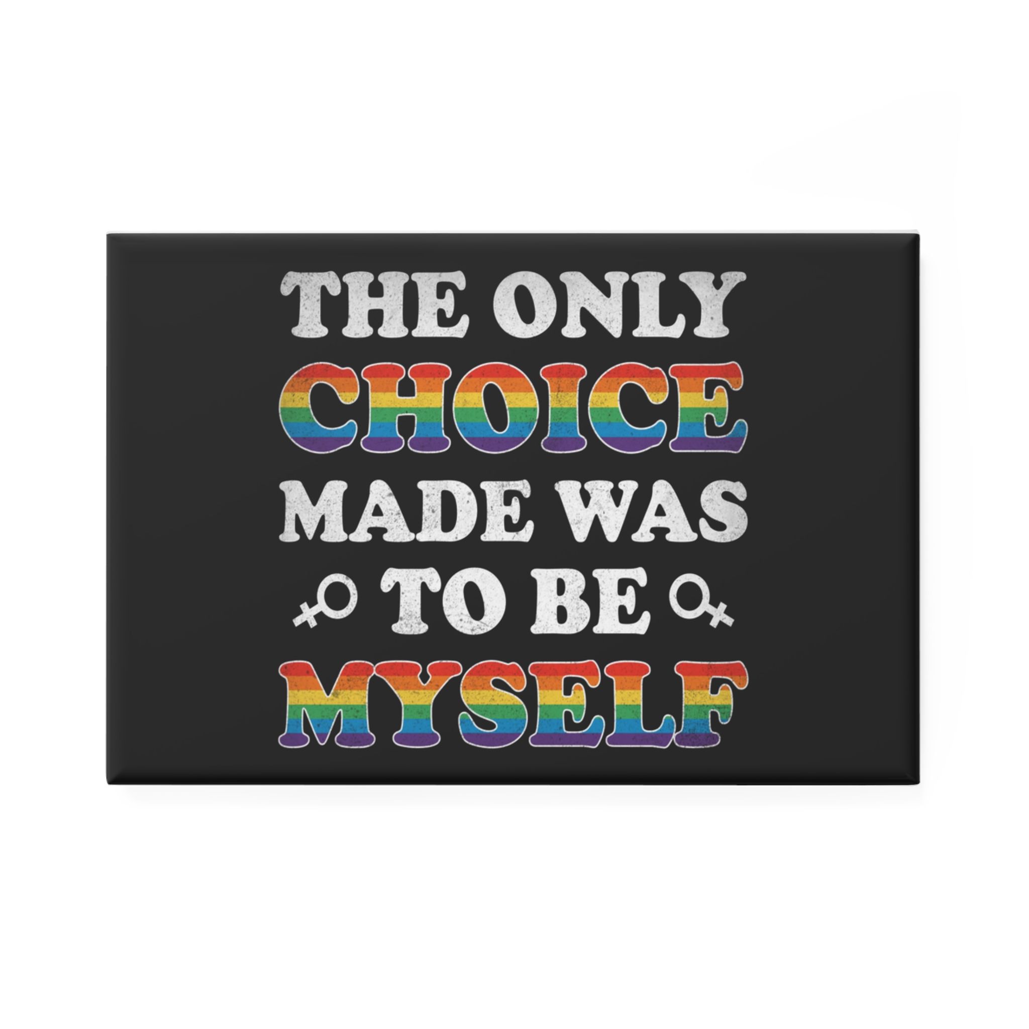 Mother Day Pride Rainbow Typography Vector Premium T Shirt Button Magnet Rectangle 1 And 10 Pcs