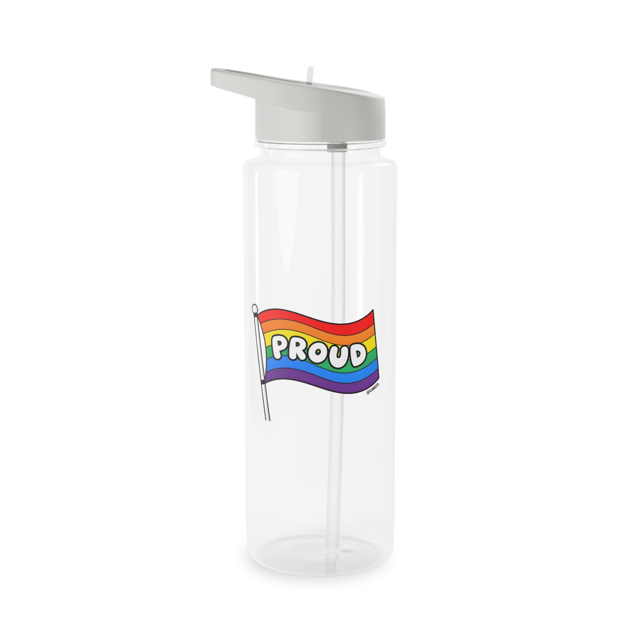 Proud Rainbow Flag Lgbtq Celebration Tritan Water Bottle - Image 5