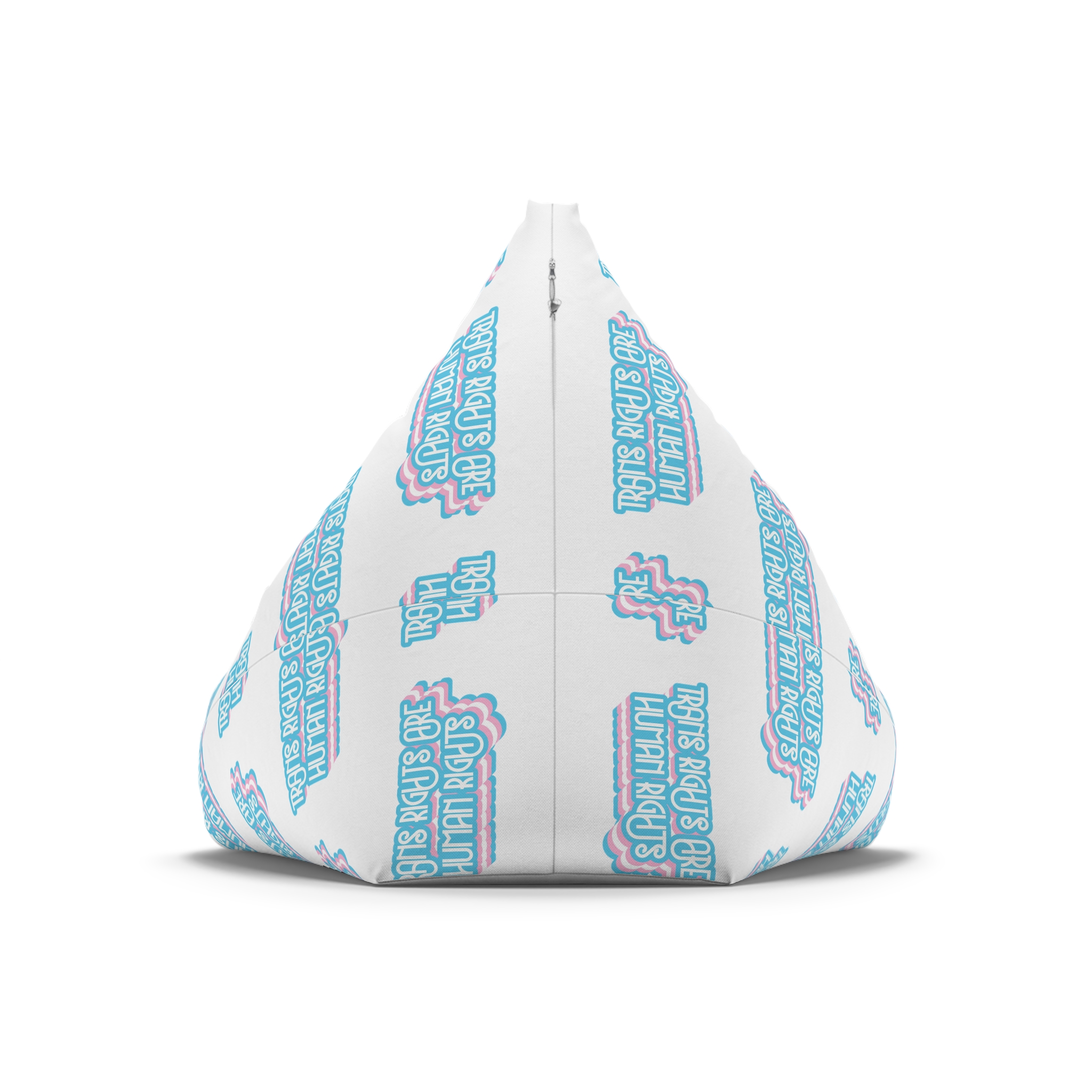 Pride Day Lettering With Human Rights Bean Bag Chair Cover - Image 6