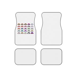 Set Colorful Lgbtq Pride Flag Rainbows Gender Equality Sexual Identity Pride Flags Collection Lgbtqia Community Pride Month Car Mats Set Of 4