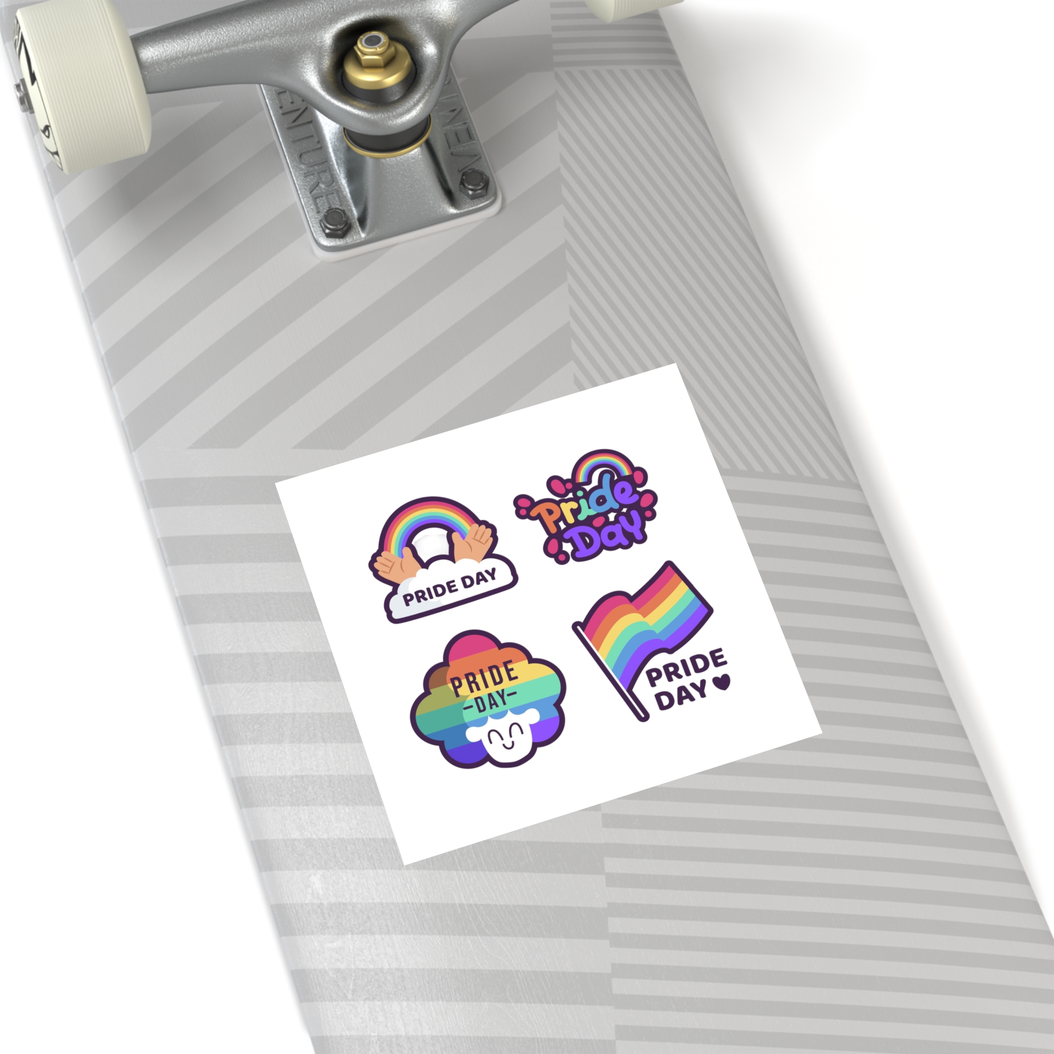 Labels With Pride Day Event Laminate Stickers Square - Image 76