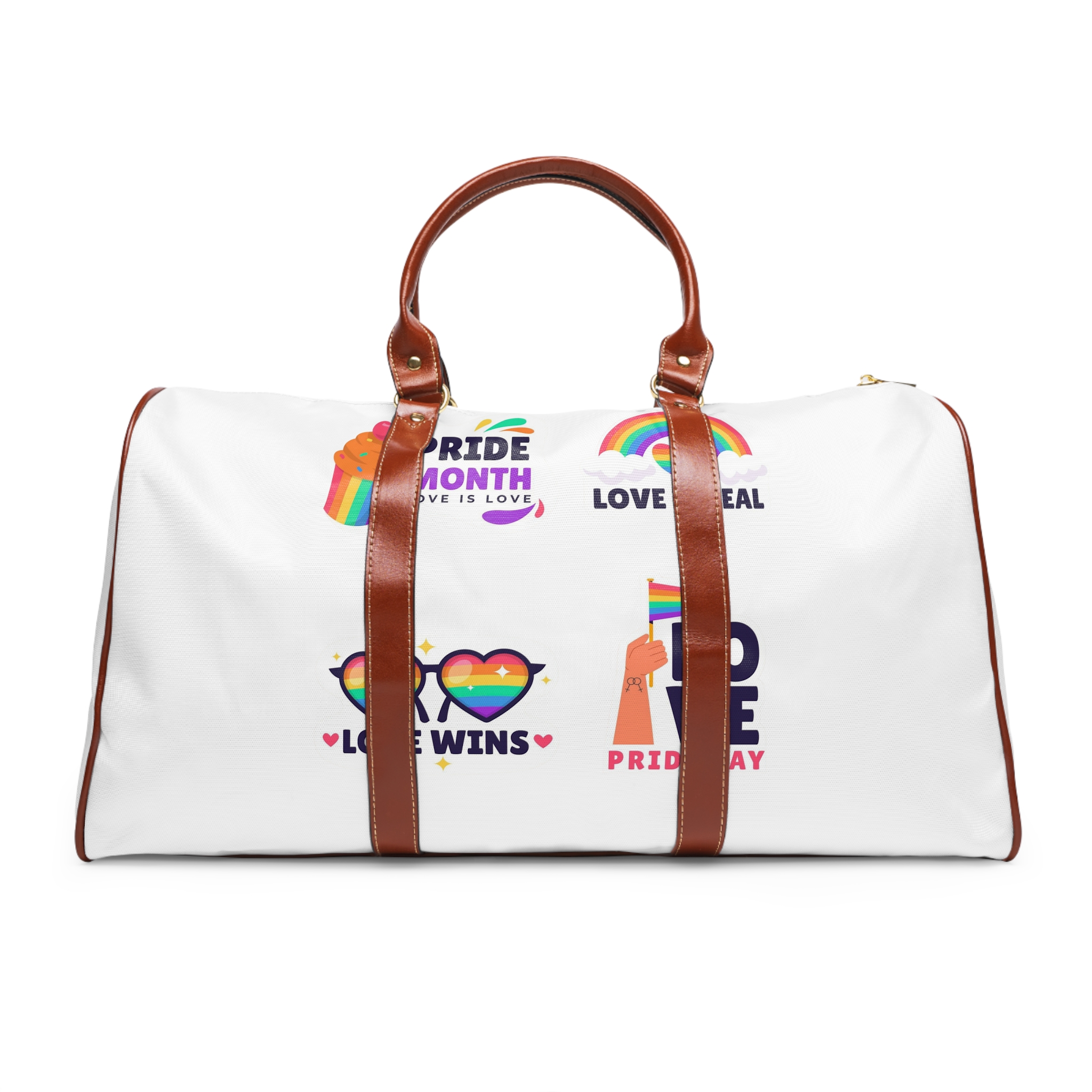 Flat Stickers Collection Lgbtqi Pride Month Celebration Waterproof Travel Bag