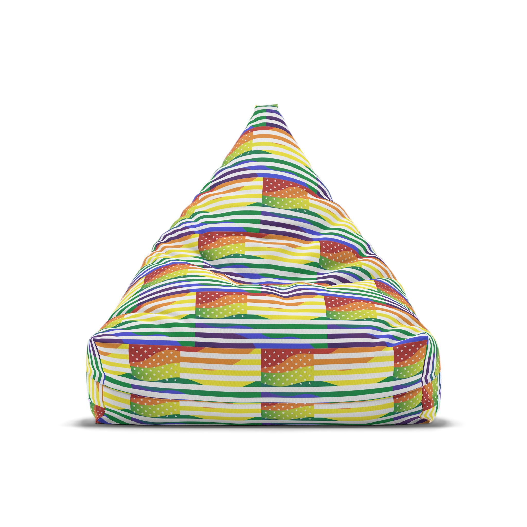 Pride Month America Concept Us Pride Month Flag Bean Bag Chair Cover - Image 5