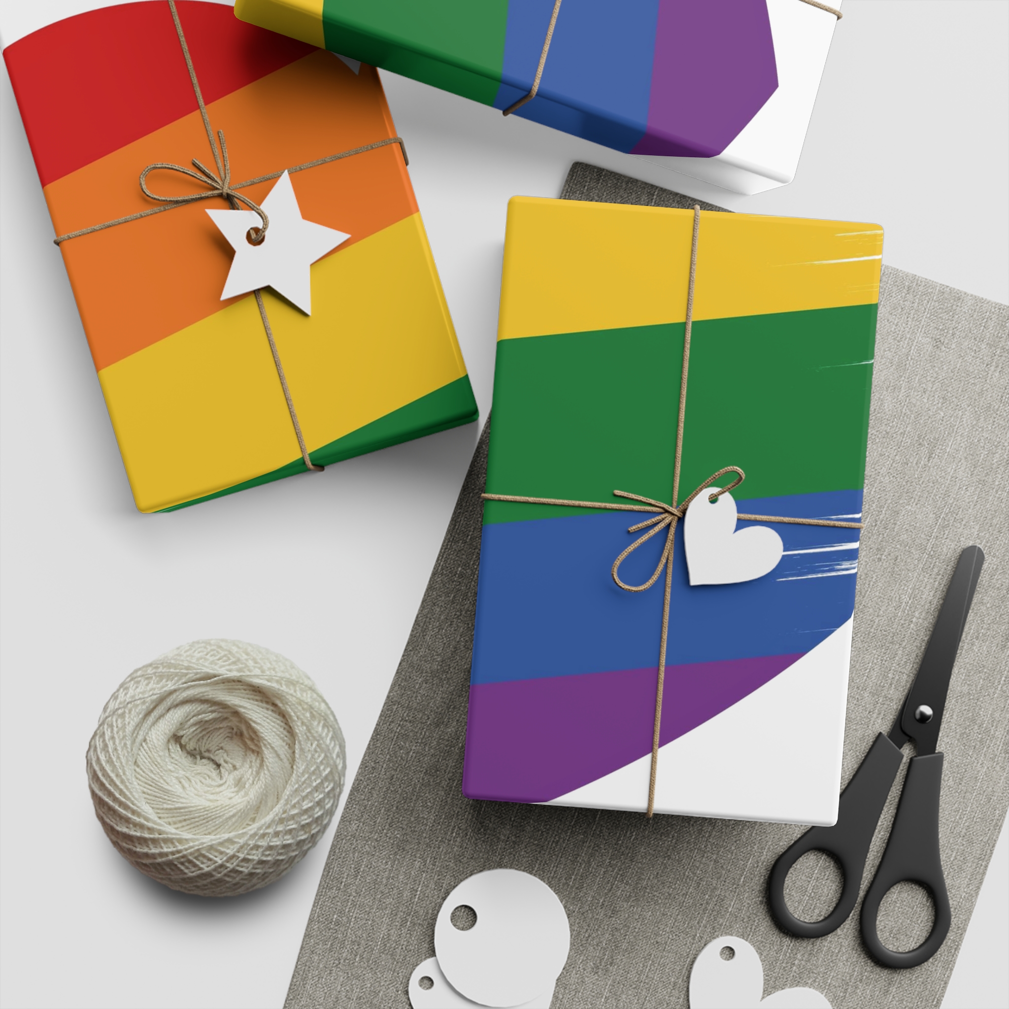 Lgbt Pride Month June Lesbian Gay Bisexual Transgender Lgbtq Flag Rainbow Vector(1) (1) Gift Wrapping Paper Sheets 1pc - Image 2