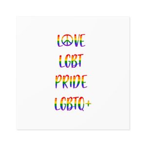 Lgbt Pride Month June Poster Card Banner Background Vector Illustration Laminate Stickers Square