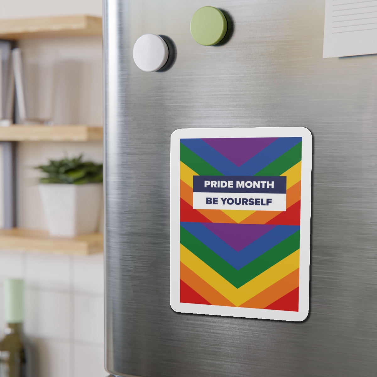 Lgbt Pride Month June Lesbian Gay Bisexual Transgender Lgbtq Flag Rainbow Vector(1)2 Die Cut Magnets - Image 15