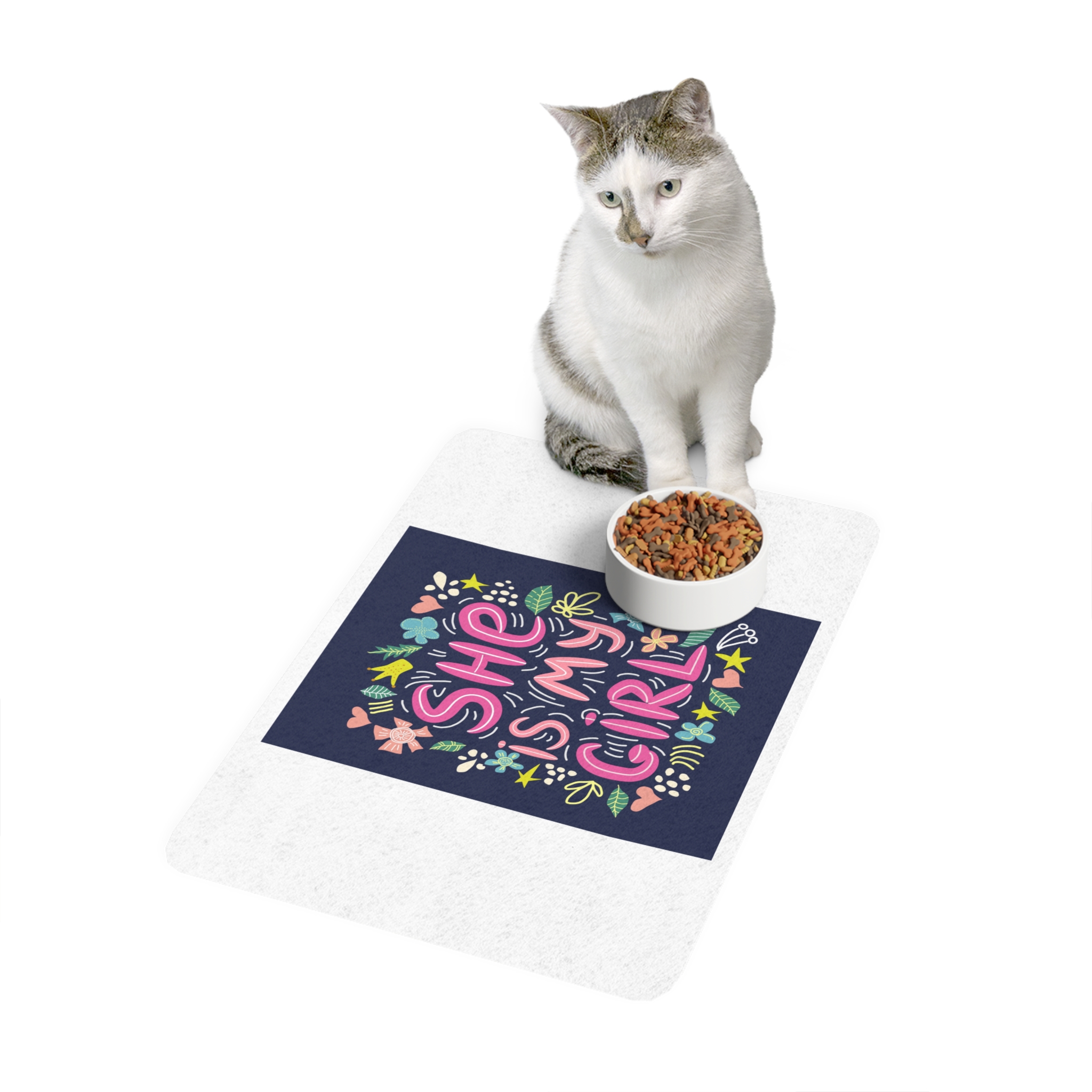 Lesbian Pride Design 7C7988 Pet Food Mat 12x18 - Image 3