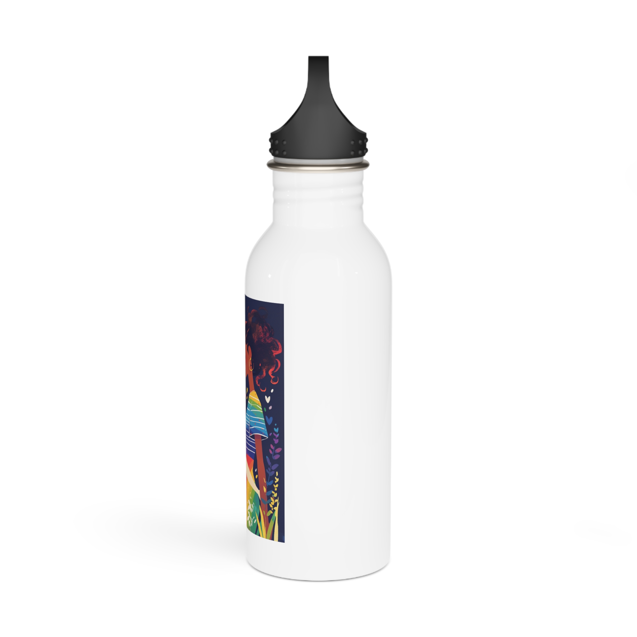 Lesbian Pride Design 4C2A5F Stainless Steel Water Bottle - Image 4