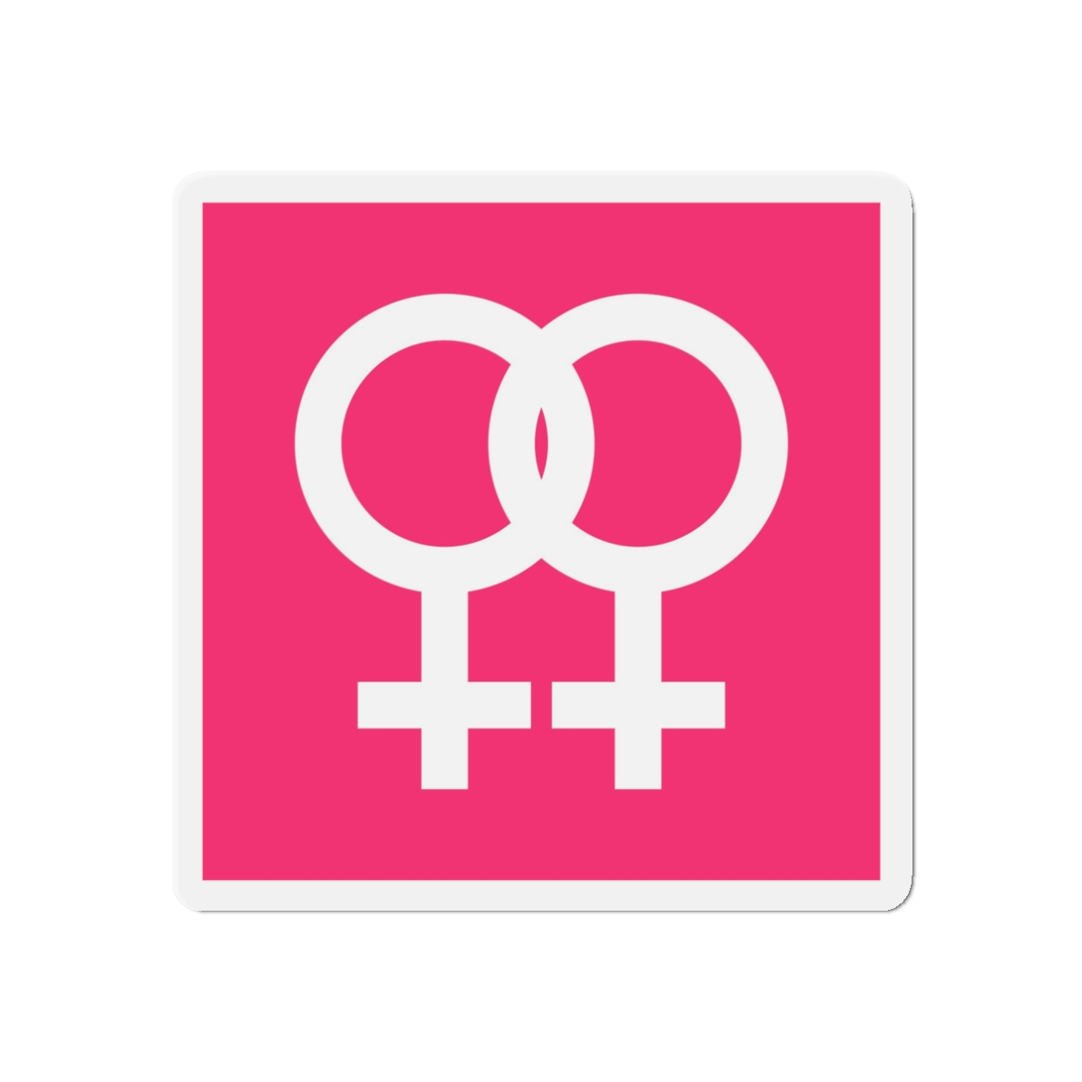 Lesbian Pride Design 2B26C2 Die Cut Magnets - Image 4