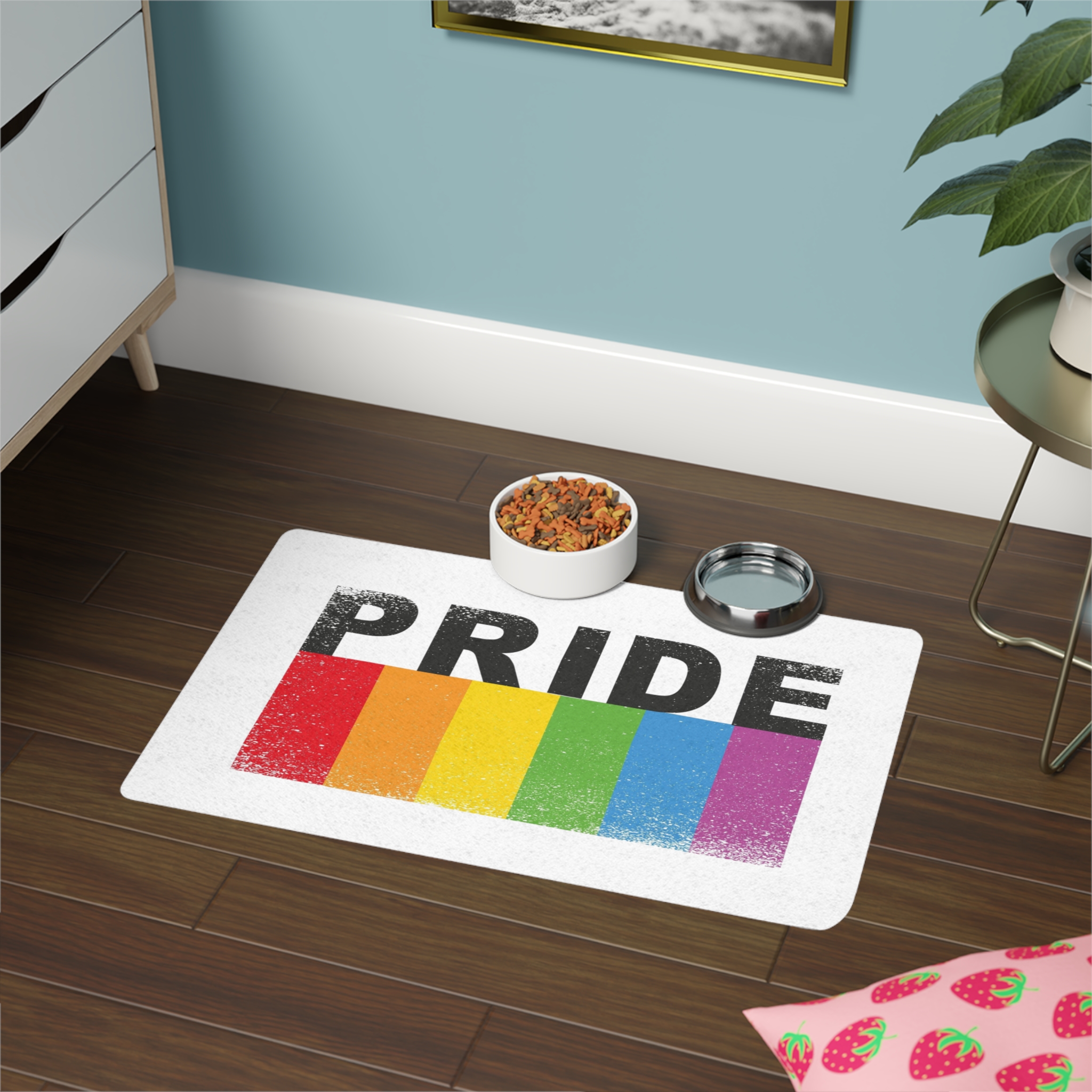 Pride Banner Pet Food Mat 12x18 - Image 4