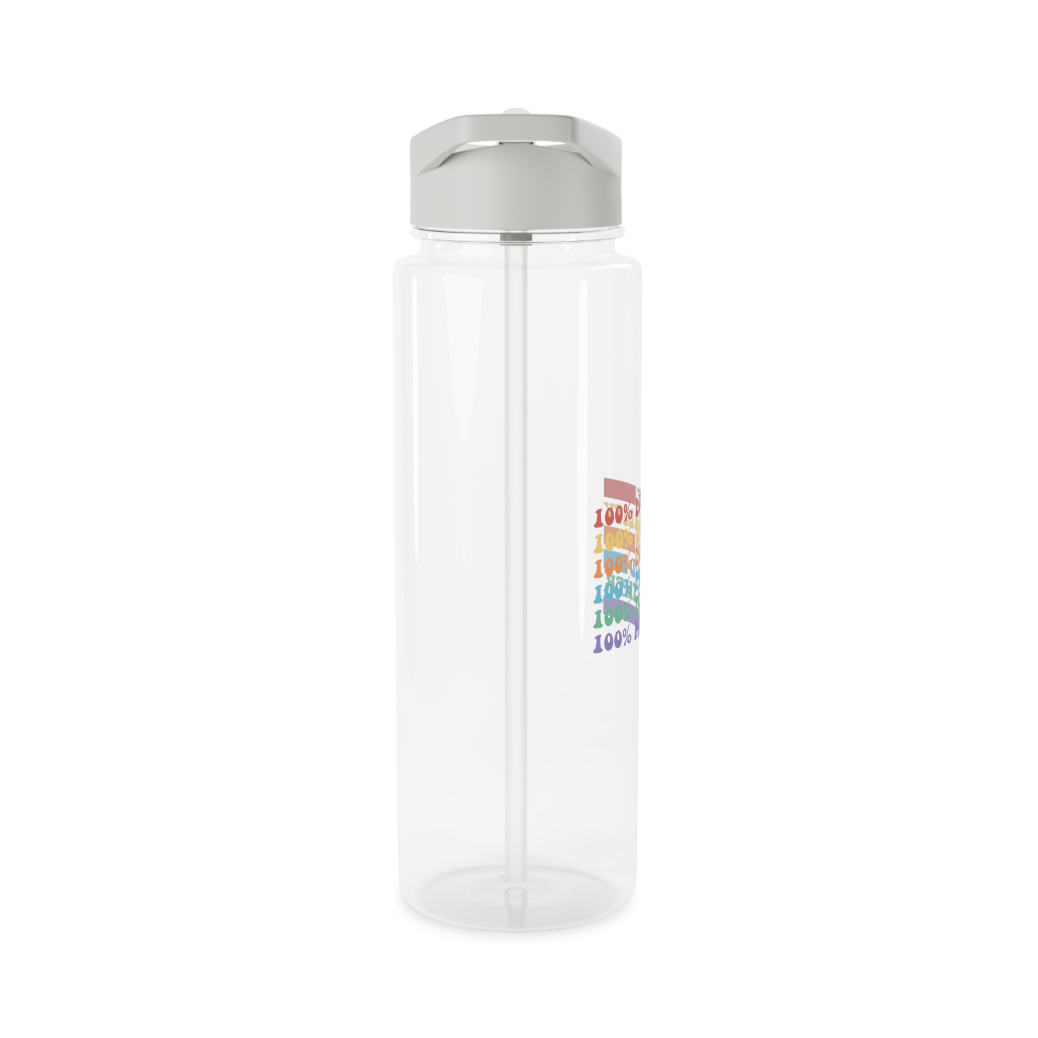 Pride Lgbt Gay Typography T Shirt Design Tritan Water Bottle - Image 8