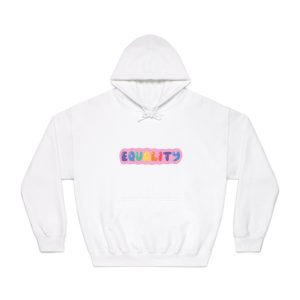 Lgbt Sticker Pack White Background Lgbtq Set Symbol Lgbt Pride Community Rainbow Elements Vector Hand Draw Illustration Hand Drawn Lettering Copia Unisex Dryblend Hooded Sweatshirt