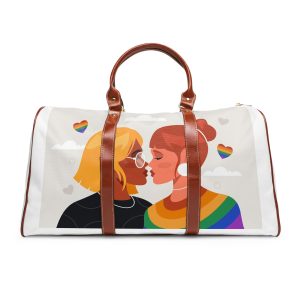 Lesbian Pride Design 2D6E22 Waterproof Travel Bag