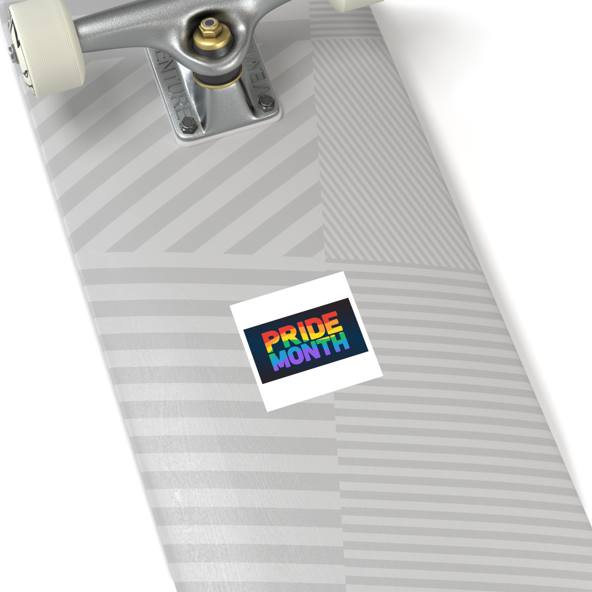 Lgbt Pride Rainbow Flag Lettering Banner Poster Social Media Pride Calligraphy With Laminate Stickers Square - Image 4